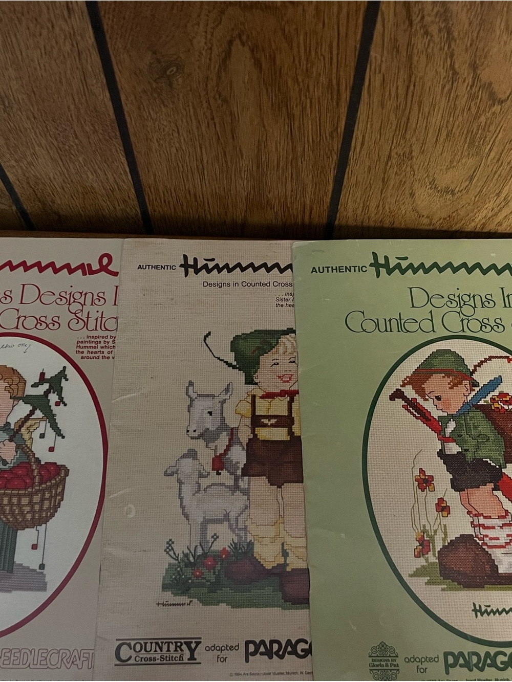 Hummel Designs in Counted Cross Stitch Booklet - Set of three